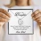 To My Daughter - Forever In My Heart Necklace