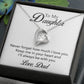 To My Daughter - Forever In My Heart Necklace