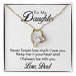 To My Daughter - Forever In My Heart Necklace
