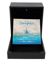 Load image into Gallery viewer, Daughter - You are Braver, Stronger, Smarter than you know - Sea Turtle necklace
